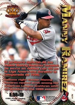 1997 Pacific Crown Collection - Latinos of the Major Leagues #LM-9 Manny Ramirez Back