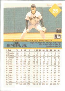 2001 Fleer Cal Ripken, Jr. Career Highlights Box Set #26 Cal Ripken Jr. Back