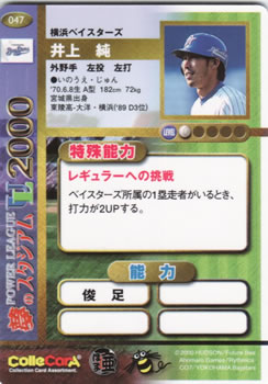 2000 Future Bee Power League UL #047 Jun Inoue Back