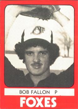 1980 TCMA Appleton Foxes #2 Bob Fallon Front