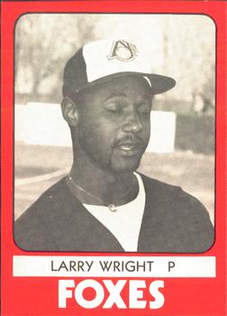 1980 TCMA Appleton Foxes #10 Larry Wright Front