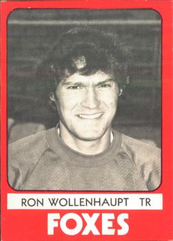1980 TCMA Appleton Foxes #30 Ron Wollenhaupt Front