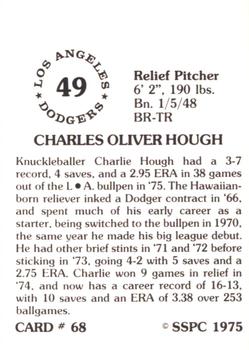 1976 SSPC #68 Charlie Hough Back