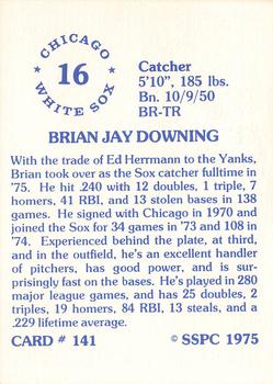 1976 SSPC #141 Brian Downing Back