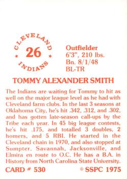 1976 SSPC #530 Tommy Smith Back