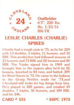1976 SSPC #531 Charlie Spikes Back