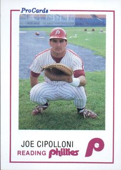 1985 ProCards Reading Phillies #14 Joe Cipolloni Front