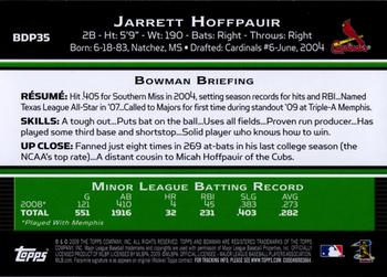 2009 Bowman Draft Picks & Prospects #BDP35 Jarrett Hoffpauir Back