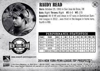 2014 Choice New York-Penn League Top Prospects #4 Raudy Read Back