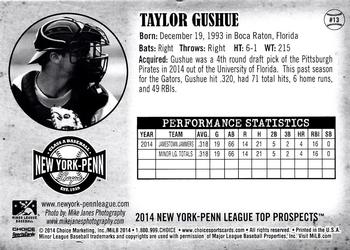 2014 Choice New York-Penn League Top Prospects #13 Taylor Gushue Back