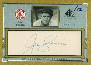 2001 SP Legendary Cuts - Autographs #C-JCR Joe Cronin Front