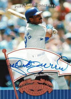 2005 UD Past Time Pennants - Past Time Signatures Bronze #PG Pedro Guerrero Front