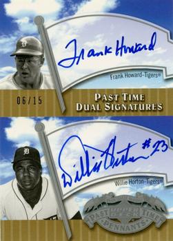 2005 UD Past Time Pennants - Past Time Dual Signatures #FHWH Frank Howard / Willie Horton Front