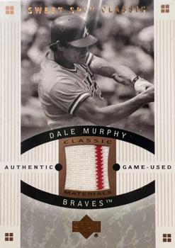 2005 Upper Deck Sweet Spot Classic - Materials #CM-MU Dale Murphy Front