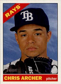 2015 Topps Heritage #258 Chris Archer Front