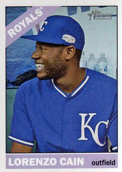 2015 Topps Heritage #54 Lorenzo Cain Front