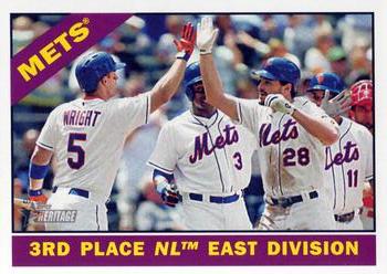 2015 Topps Heritage #172 3rd Place NL East Division Front
