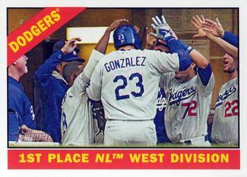 2015 Topps Heritage #238 1st Place NL West Division Front