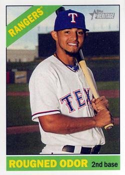 2015 Topps Heritage #412 Rougned Odor Front