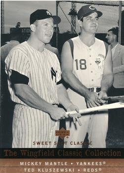 2005 Upper Deck Sweet Spot Classic - Wingfield Classics Collection #WCC-27 Mickey Mantle / Ted Kluszewski Front