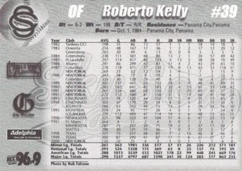 2001 Colorado Springs Sky Sox #NNO Roberto Kelly Back