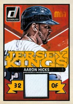 2014 Donruss - Jersey Kings #46 Aaron Hicks Front