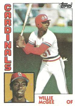 1984 Topps #310 Willie McGee Front