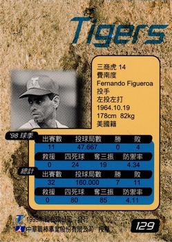 1998 CPBL T-Point Traditional Card Series #129 Fernando Figueroa Back