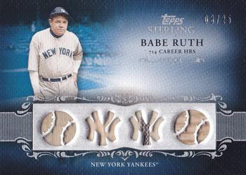2009 Topps Sterling - Career Chronicles Relics Quad #4CCR-1 Babe Ruth Front