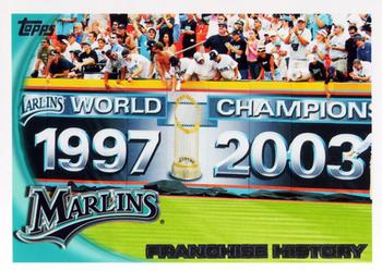 2010 Topps #198 Marlins Franchise History Front