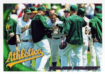 2010 Topps #410 Oakland Athletics Front
