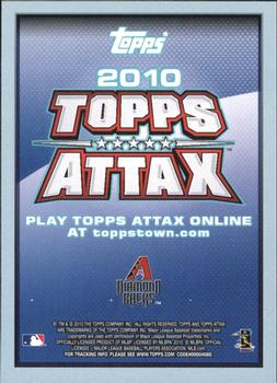2010 Topps Attax #NNO Justin Upton Back