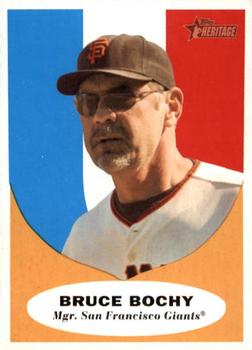 2010 Topps Heritage #220 Bruce Bochy Front