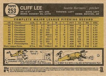 2010 Topps Heritage #253 Cliff Lee Back