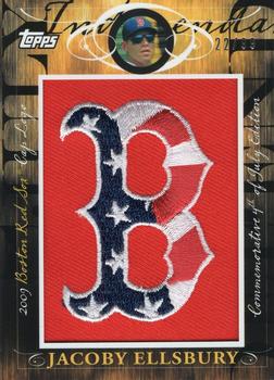 2010 Topps - Manufactured Hat Logo Patch #MHR-263 Jacoby Ellsbury Front