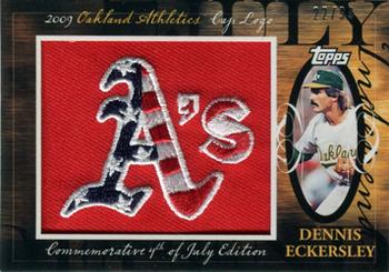 2010 Topps - Manufactured Hat Logo Patch #MHR-384 Dennis Eckersley Front