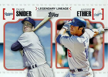 2010 Topps - Legendary Lineage #LL15 Duke Snider / Andre Ethier Front