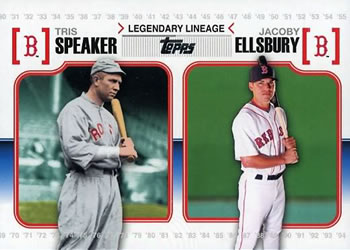 2010 Topps - Legendary Lineage #LL-50 Tris Speaker / Jacoby Ellsbury Front