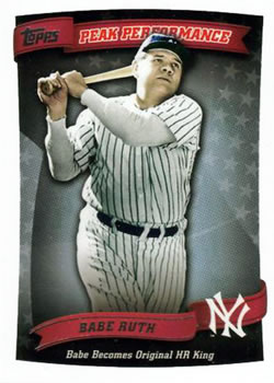 2010 Topps - Peak Performance #PP-5 Babe Ruth Front