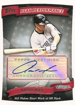 2010 Topps - Peak Performance Autographs #PPA-AH Aaron Hill Front