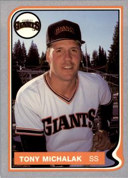 1987 Pacific Everett Giants #15 Tony Michalak Front