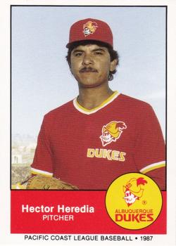 1987 Albuquerque Dukes Police #10 Hector Heredia Front