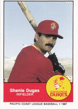 1987 Albuquerque Dukes Police #18 Shanie Dugas Front