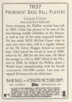 2010 Topps - Turkey Red #TR37 Chase Utley Back
