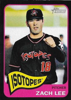 2014 Topps Heritage Minor League - Black Border #17 Zach Lee Front