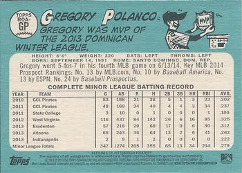 2014 Topps Heritage Minor League - Real One Autographs #ROA-GP Gregory Polanco Back