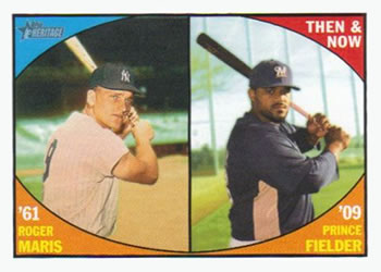 2010 Topps Heritage - Then and Now #TN2 Roger Maris / Prince Fielder Front