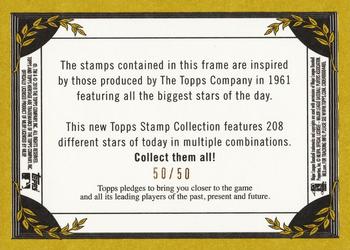 2010 Topps Heritage - Framed Dual Stamps #NNO Scott Feldman / Ryan Theriot Back