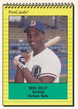 1991 ProCards Durham Bulls Update #DUR-1 Mike Kelly Front