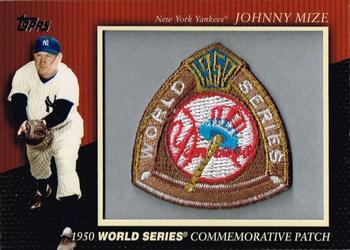 2010 Topps - Manufactured Commemorative Patch #MCP-11 Johnny Mize Front